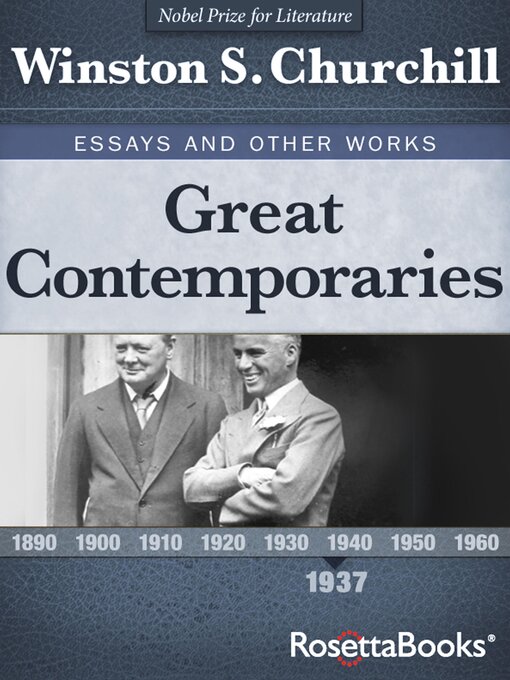 Title details for Great Contemporaries by Winston S. Churchill - Available